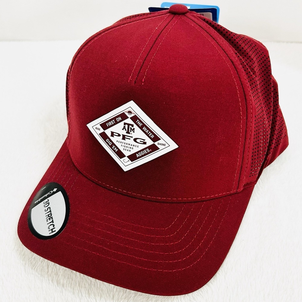 Texas A&M Aggies Columbia PFG Elite 3D Stretch Snap Hat Cap Adjustable NCAA